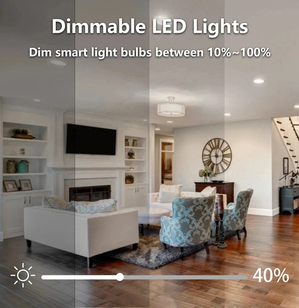 Bombilla Inteligente RGB WiFi Domotek | Control de voz y app