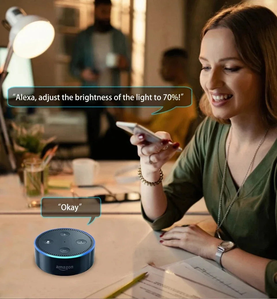 Bombilla Inteligente RGB WiFi Domotek | Control de voz y app