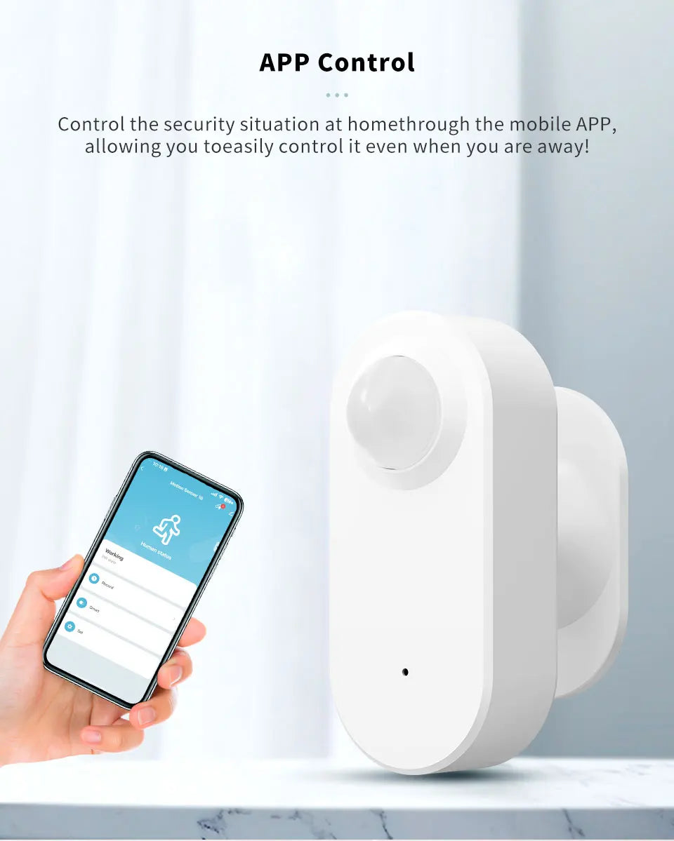 Sensor de movimiento WiFi PIR Tuya / Smart Life Domotek