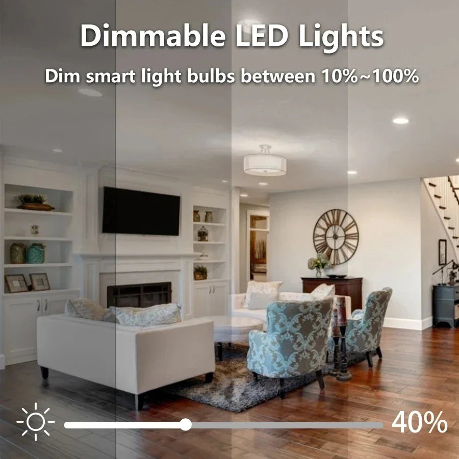 Bombilla Inteligente RGB WiFi Domotek | Control de voz y app