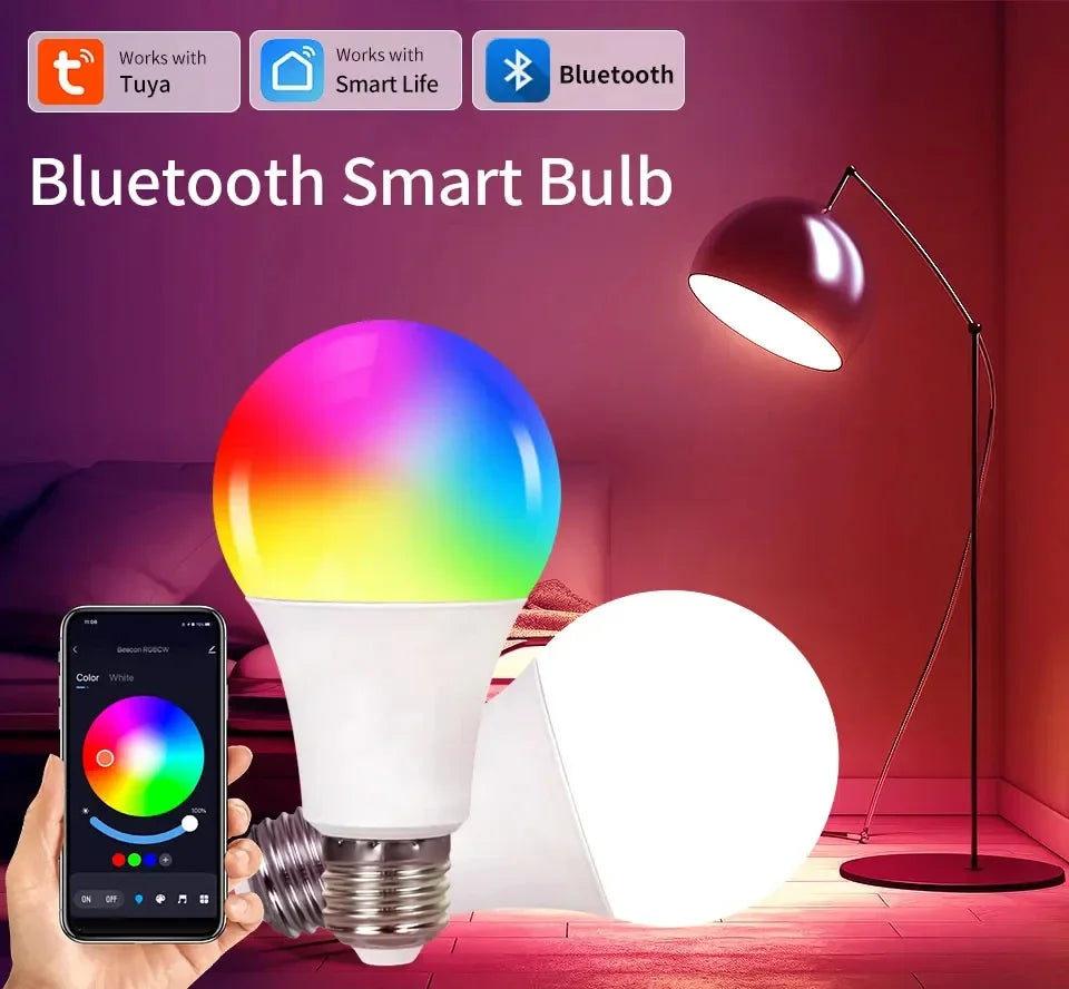 Bombilla Inteligente RGB WiFi Domotek | Control de voz y app
