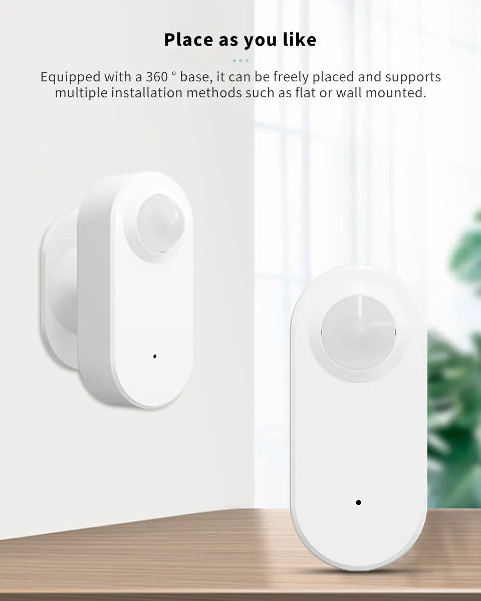 Sensor de movimiento WiFi PIR Tuya / Smart Life Domotek