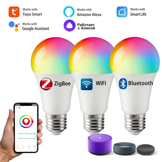 Bombilla Inteligente RGB WiFi Domotek | Control de voz y app