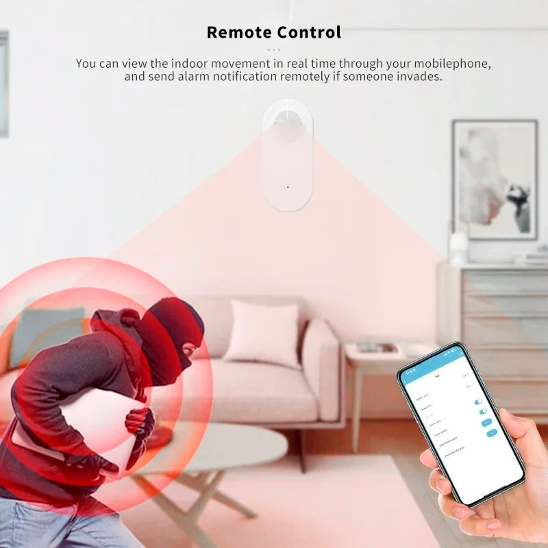 Sensor de movimiento WiFi PIR Tuya / Smart Life Domotek
