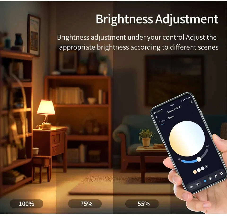 Bombilla Inteligente RGB WiFi Domotek | Control de voz y app